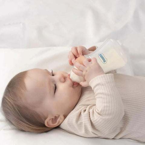 Mooma Kindy Antikolik PP Biberon 150ml 0-6 Ay Yavaş Akış - Old Rose