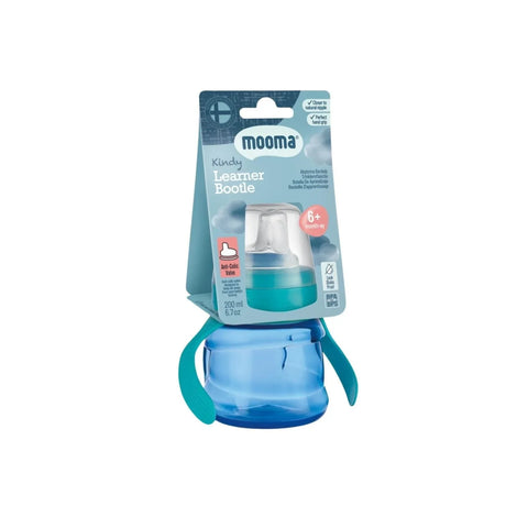 Mooma Kindy Antikolik PP Alıştırma Bardağı 200ML - Aqua Blue