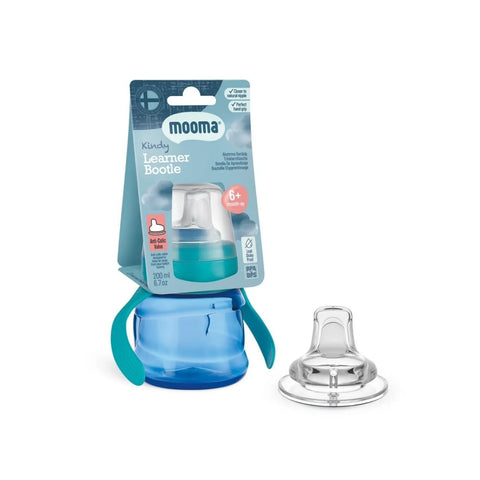Mooma Kindy Antikolik PP Alıştırma Bardağı 200ML - Aqua Blue