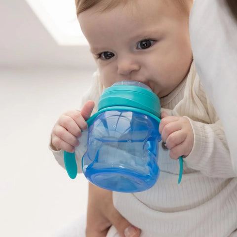 Mooma Kindy Antikolik PP Alıştırma Bardağı 200ML - Aqua Blue