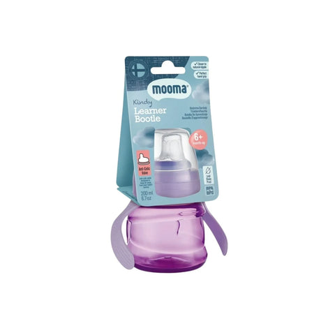 Mooma Kindy Antikolik PP Alıştırma Bardağı 200ML - Baby Purple
