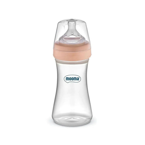 Mooma Kindy Antikolik PP Biberon 250ml 18+ Ay Hızlı Akış - Old Rose