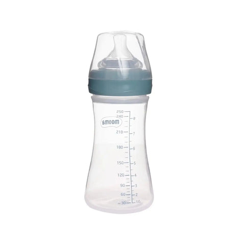 Mooma Kindy Antikolik PP Biberon 250ml 6-18 Ay Orta Akış - Bowl Blue