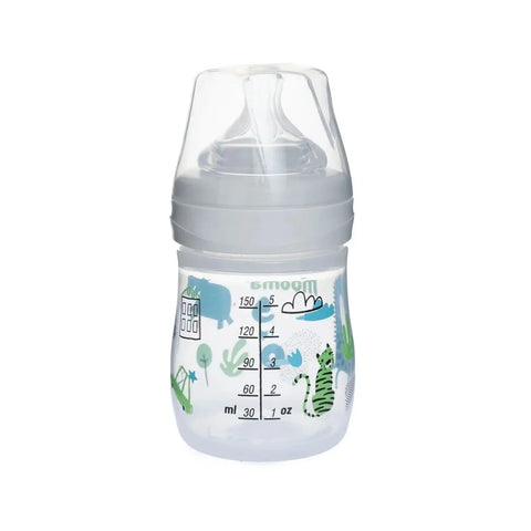 Mooma Neeko Antikolik Biberon 150ml 0-6 Ay Yavaş Akış - Hayvan Desenli