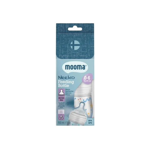Mooma Neeko Antikolik Biberon 150 ml 0-6 Ay Yavaş Akış - Konfeti Desenli
