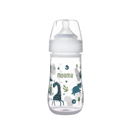 Mooma Neeko Antikolik Biberon 250ml 6-18 Ay Orta Akış - Hayvan Desenli