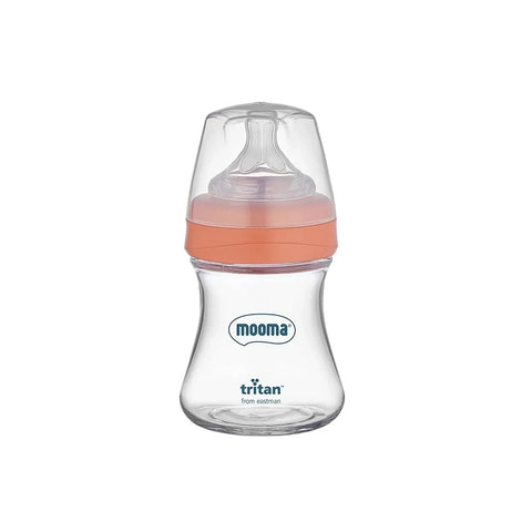 Mooma Neutra Antikolik Tritan™ Biberon 150 ml 0-6 Ay Yavaş Akış - Coral Pink