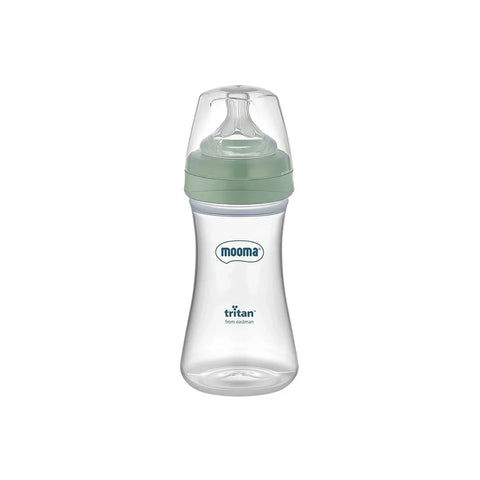 Mooma Neutra Antikolik Tritan Biberon 250ML 18+ Ay Hızlı Akış - Sage Green