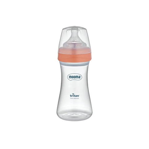 Mooma Neutra Antikolik Tritan™ Biberon 250ml 6-18 Ay Orta Akış - Coral Pink