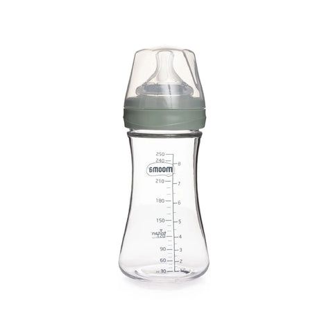 Mooma Neutra Antikolik Tritan Biberon 250ML 6-18 Ay Orta Akış - Sage Green